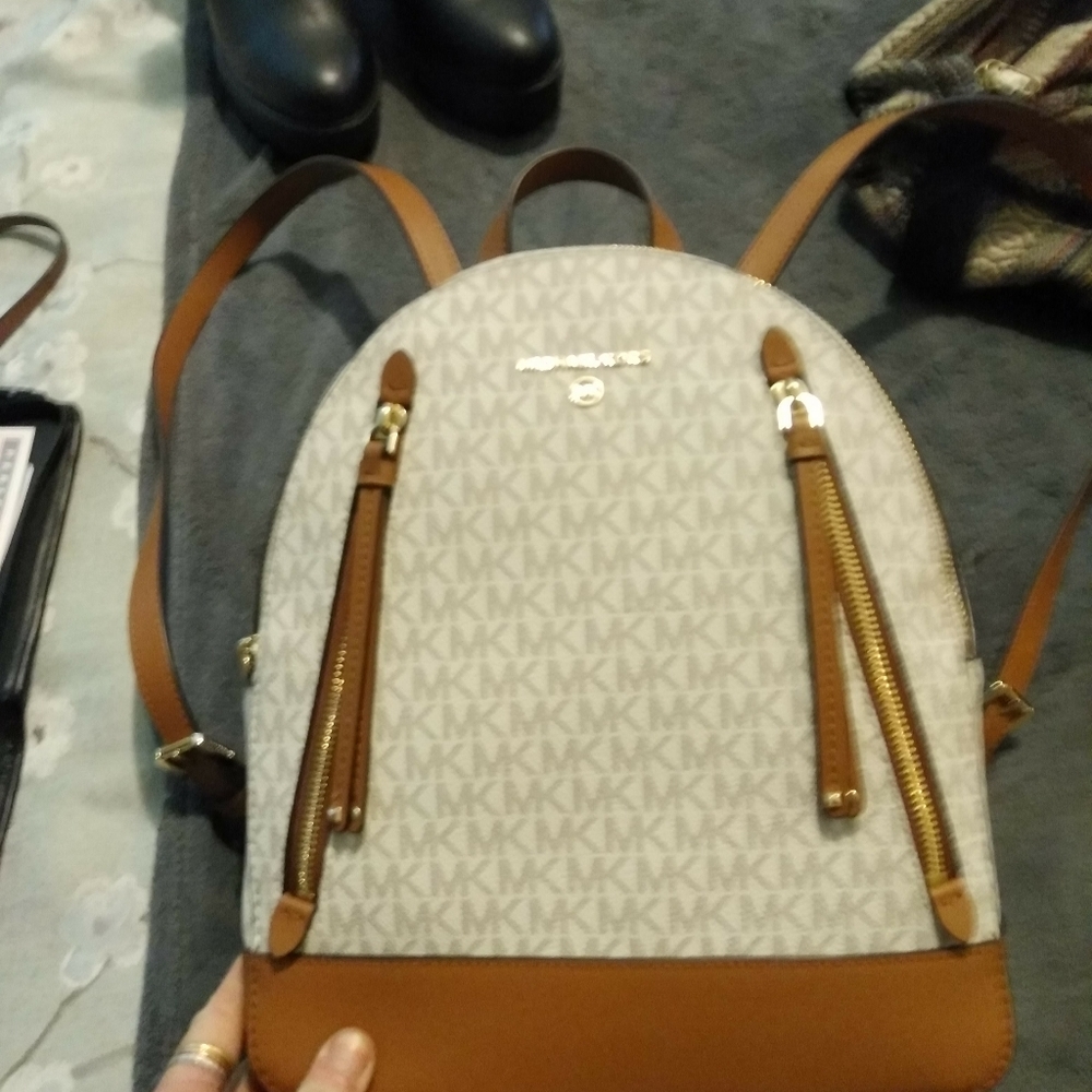 Michael Kors Acorn and Cream Book bag
